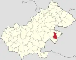 Location in Satu Mare County
