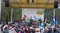 Band Crvena jabuka performing on Bundek