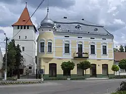 Ciunt Tower (Csonka Torony) and Arany Palace (Arany Palota)