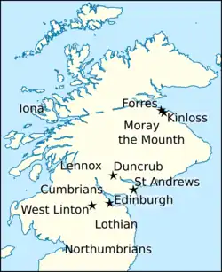 Map of northern Britain