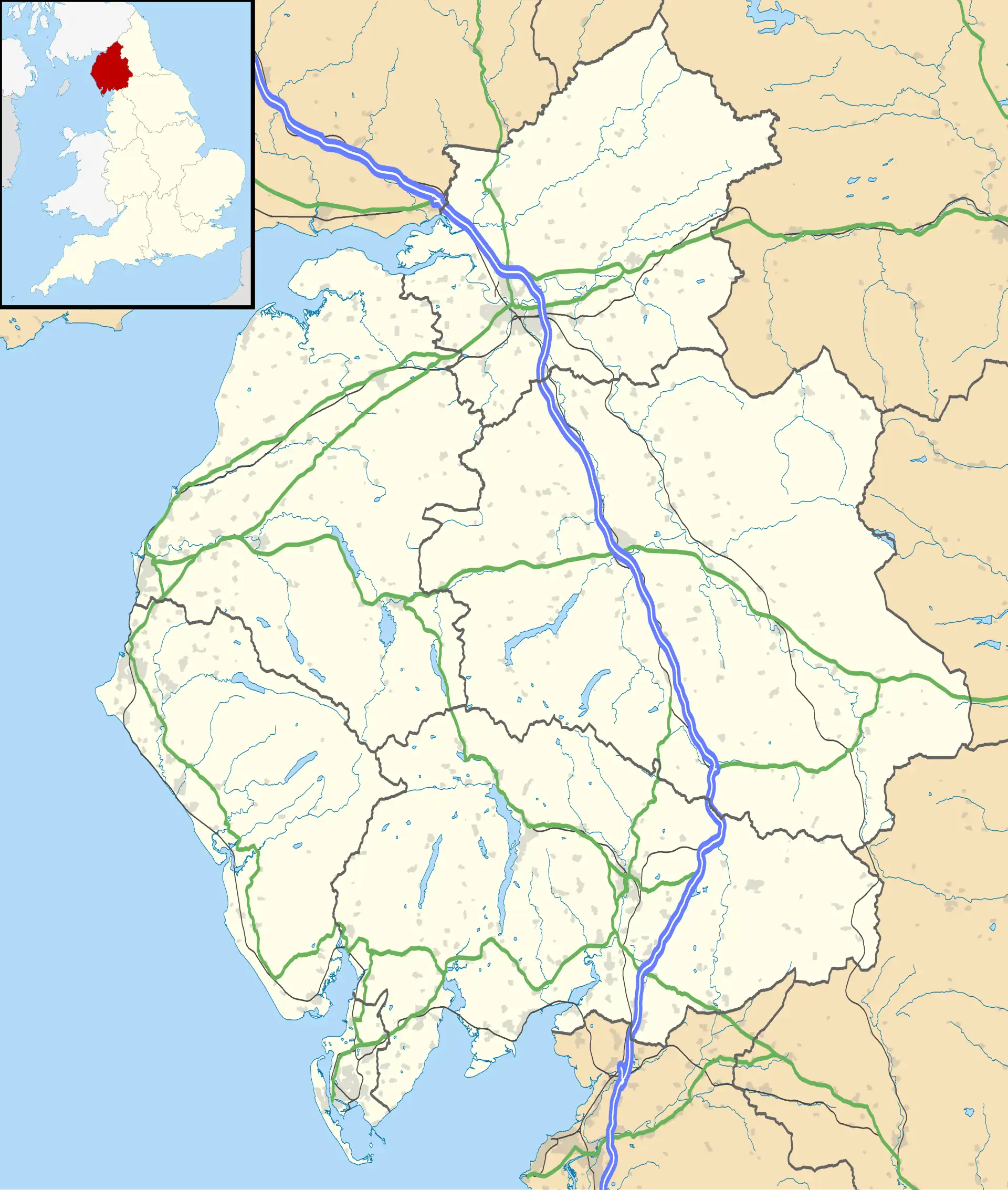 Beetham is located in Cumbria