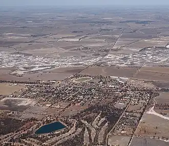 Aerial view of Cunderdin