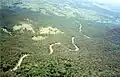Cunningham Highway viewed from the top of Mount Mitchell.