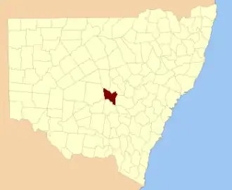 Location in New South Wales