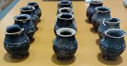 Cups of the type used to administer hemlock poison in ancient Greece, 5th century BC