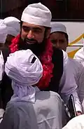 Syed Murtaza Amin Shah, leader of Naqshbandia Mujdadia Aminia, meeting with his followers