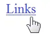 hand cursor over a hyperlink