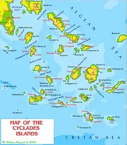 Image 27The Cyclades islands (from List of islands of Greece)