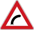 I-1a: Dangerous curve to the right