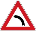 I-1b: Dangerous curve to the left