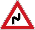 I-2a: Double curve, first to the right