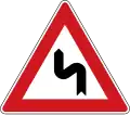 I-2b: Double curve, first to the left