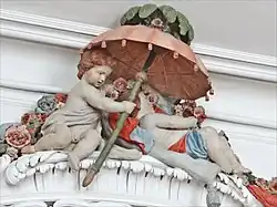 Stucco decoration by Johann Michael Graff in Rundāle Palace, Latvia