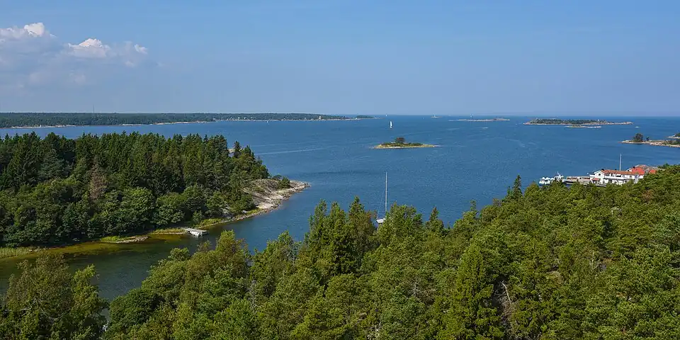 Arholma, view from the "Båk", the former lighthouse