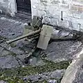 Canon anti-aérien de 75mm modèle 1939, on display at Saint-Maurice Castle.