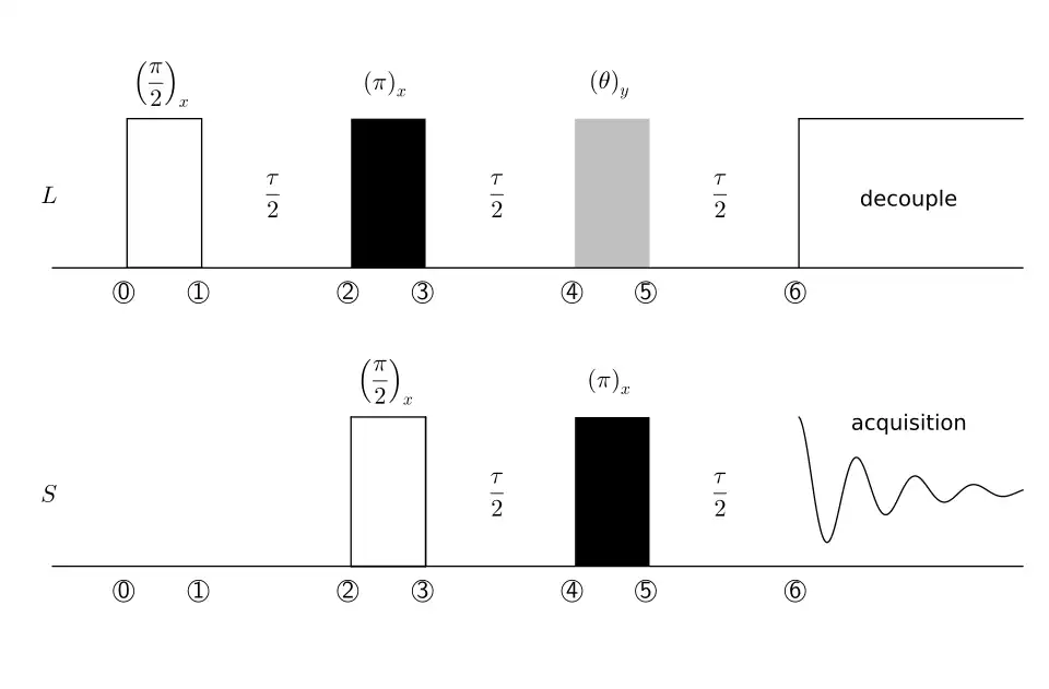 The basic pulse sequence for the DEPT NMR experiment