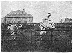Image 6An early model of hurdling at the Detroit Athletic Club in 1888 (from Track and field)