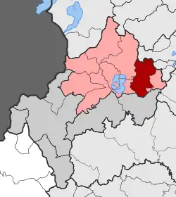 Location within the regional unit