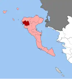 Location within the regional unit