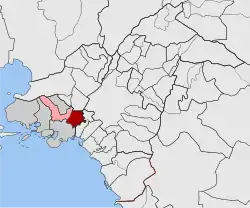 Location within the regional unit