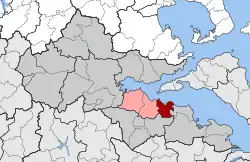 Location within the regional unit