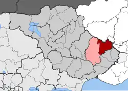 Location within the regional unit