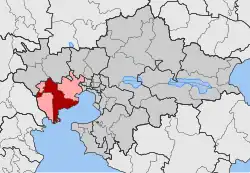 Location within the regional unit
