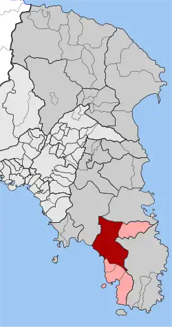 Location within the regional unit