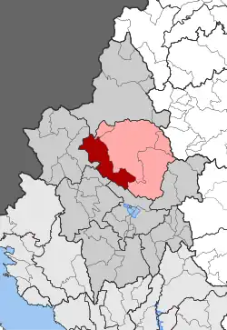 Location within the regional unit