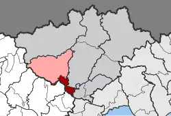 Location within the regional unit