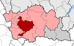 Location within the regional unit