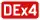 Sign of expressway DEx4 in Romania