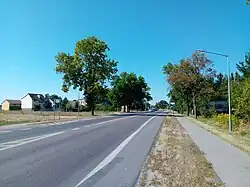 National road 19 in Łucka-Kolonia