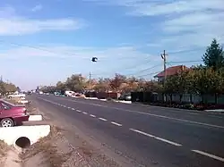 National Road DN2 going through Poșta Câlnău