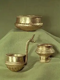 Golden vessels from Borgbjerg, Denmark