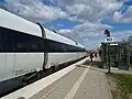 DSB train calling at Hvalsø in 2024