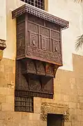 Mashrabiya balcony in Bayt al-Suhaymi in Cairo