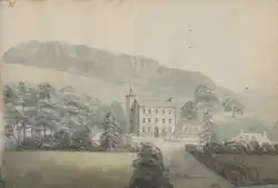 Old Nannau sketch by Moses Griffith 1797, built by Huw Nanney, circa 1697.[45][128]