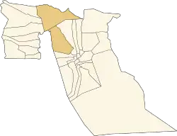 Location of Reguiba District in El Oued Province