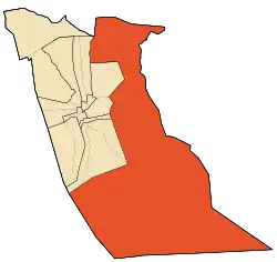 Location of Taleb Larbi District in El Oued Province