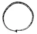 Silver Dacian bracelet from Transylvania