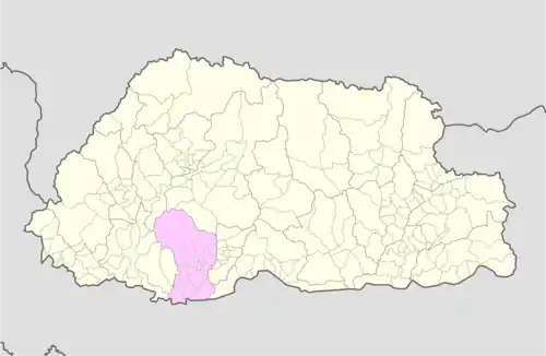Gesarling Gewog is located in Dagana District