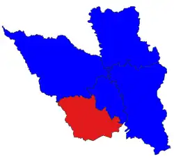 Location in Bago district