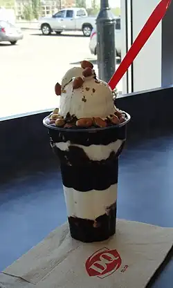 Ice cream parfait from Dairy Queen