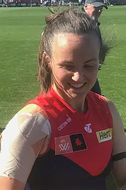 Pearce interacting with fans after a match