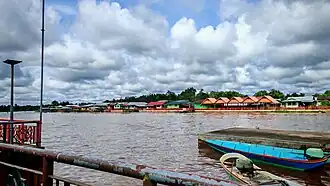 Kampung Brunei, this is how a typical Melanau village looks like in Dalat. The houses are built near the Oya River