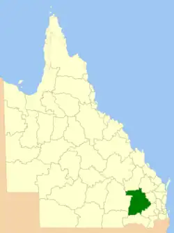 Location within Queensland