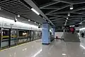Line 12 platform of Dalian Road