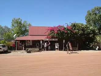 The front of the famous Daly Waters Pub