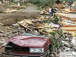 Image 103Tornado damage from the EF3 tornado at the Bear Paw Resort in northern Wisconsin. (from Tornadoes of 2007)
